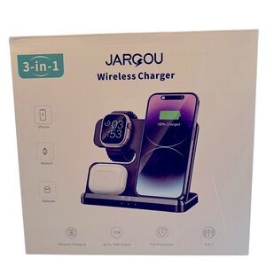 3 in 1 wireless charger system in original box, never used.